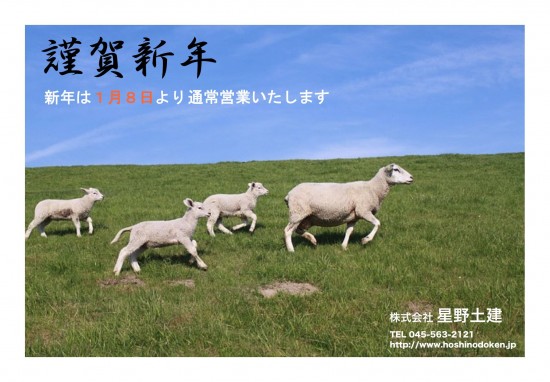 星野土建新年お知らせA2 ２０１５